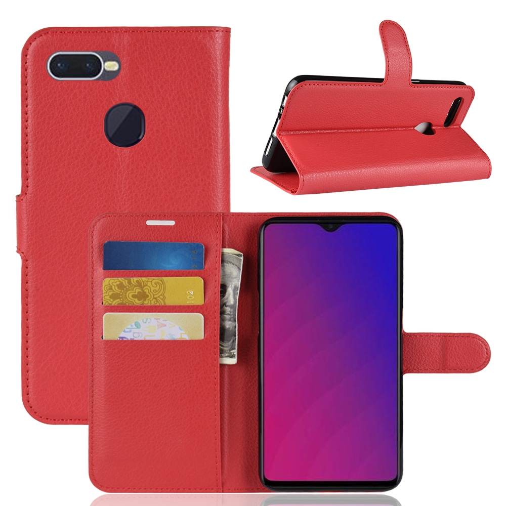 Bao da điện thoại dạng ví trơn bóng cho dòng OPPO F9 / F9 Pro | BigBuy360 - bigbuy360.vn