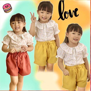 Bộ đồ hoa nhí cực xinh, bộ đồ đi học đi chơi cho bé gái từ 12kg đến 27kg MOMO Kids