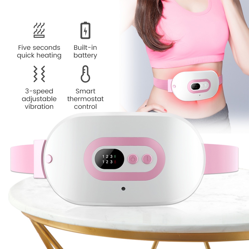 Máy Rung Mát Xa Làm Ấm Giảm Đau Vùng Bụng Tiện Dụng