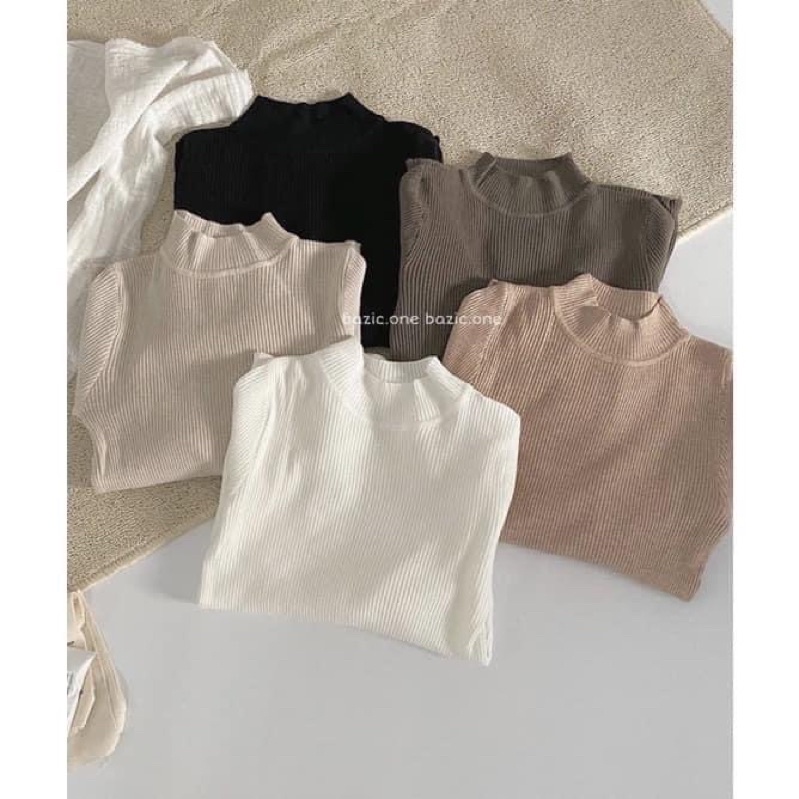 Áo len cổ 3 phân chất len tăm (hình video thật shop tự chụp) | BigBuy360 - bigbuy360.vn