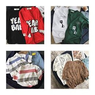 Combo 8 áo thun tay lỡ form rộng #OMG