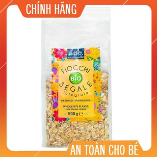 Lúa mạch đen nguyên cám hữu cơ cán dẹp Sottolestelle 500g