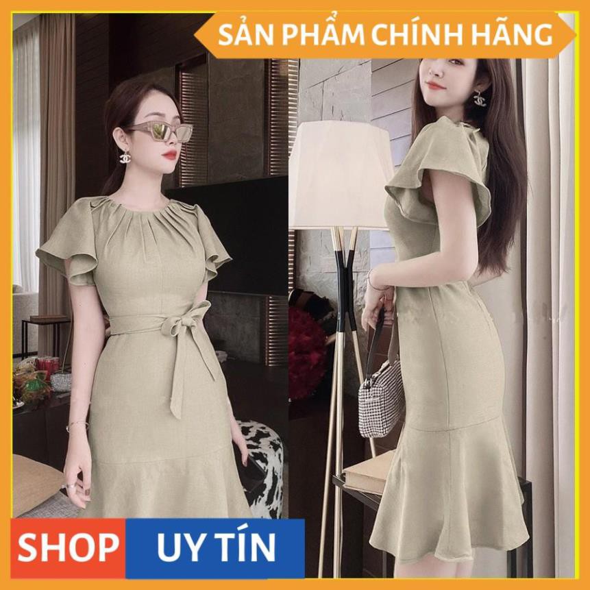 Đầm dáng suông công sở đuôi cá xinh đẹp, cổ xếp ly trẻ trung, thanh lịch, hàng cao cấp giá rẻ - Thời Trang VADA.vn -V022 | BigBuy360 - bigbuy360.vn