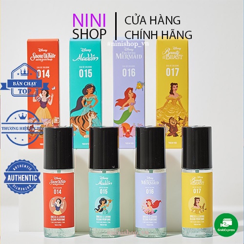 Nước hoa xịt thơm W.Dressroom diệt khuẩn, xịt thơm quần áo, mùi 14,15,16,17 hương công chúa.