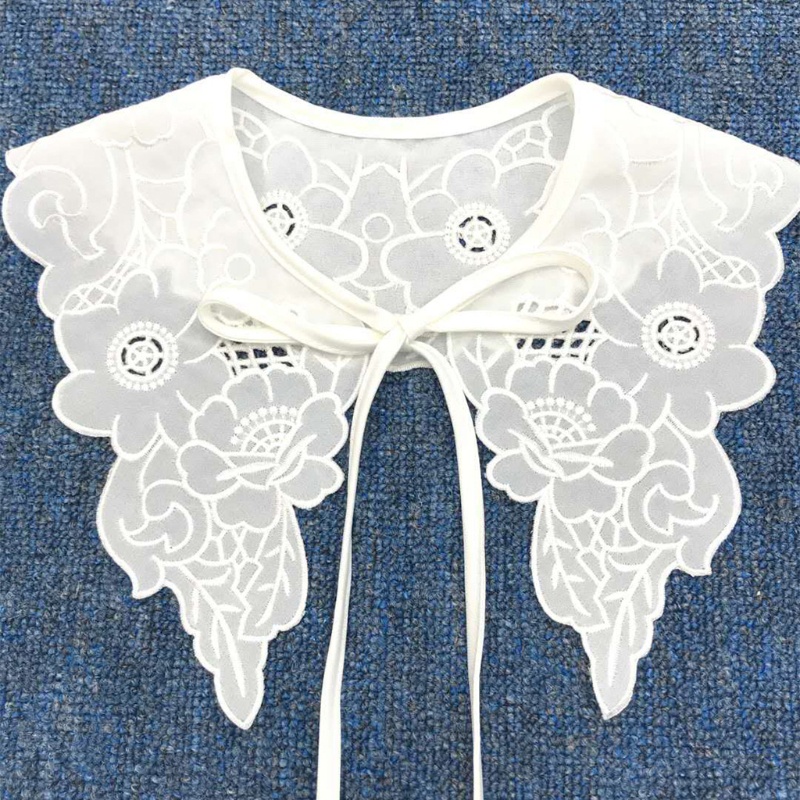 Cổ áo sơ mi giả thêu họa tiết bướm xinh xắn cho nữ
 | BigBuy360 - bigbuy360.vn