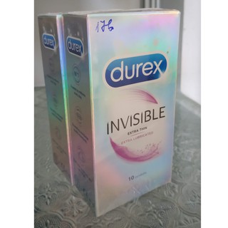 BAO CAO SU DUREX INVISIBLE EXTRA THIN, EXTRA LUBRICATED, HỘP 10 CÁI