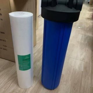 Bộ cốc + lõi lọc thô 20 inch cút ren 27. Khổng lồ.