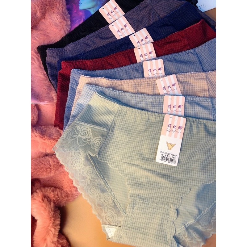 Quần Lót su Ren cạp cao Siêu mịn - Quần chip đúc su M2207