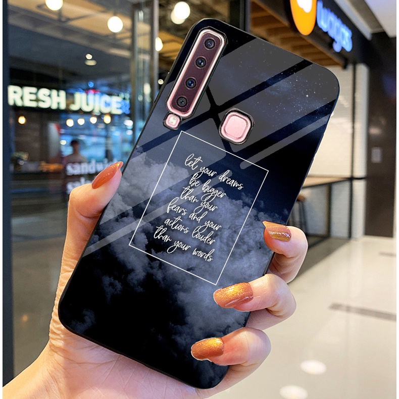 Ốp Lưng SAMSUNG GALAXY A9 2018 Ốp kính bóng cao cấp Phi Hành Gia