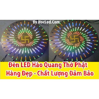 Bảng Led Hào Quang Phật 16x32 Tâm Chữ Vạn Giá Rẻ - Công Nghệ LED Siêu Bền