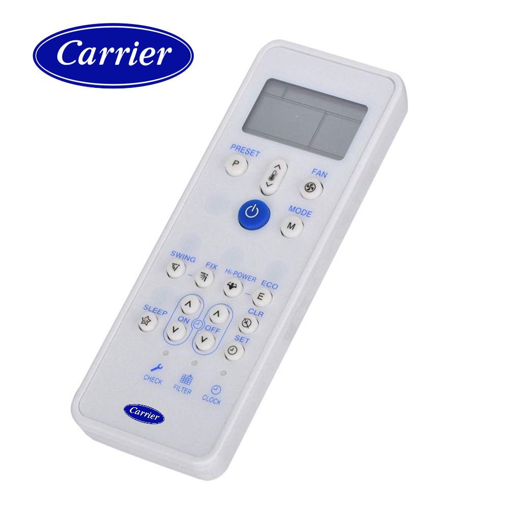Remote điều khiển máy lạnh CARRIER (Mẫu 1 - mặt trắng tím)