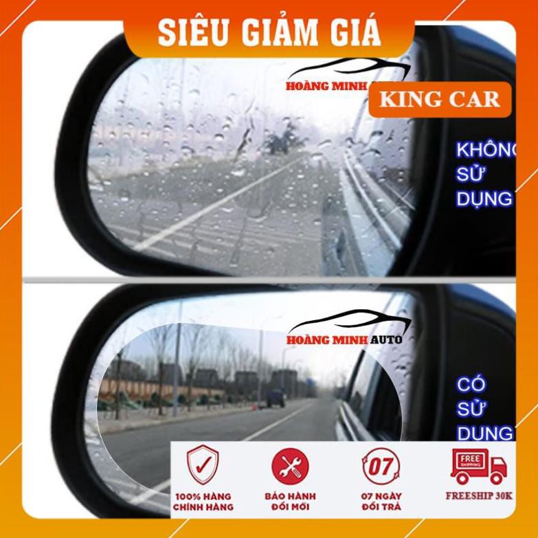 Miếng dán chống nước, chống mờ gương chiếu hậu xe ô tô bộ 2 miếng - Shop KingCar