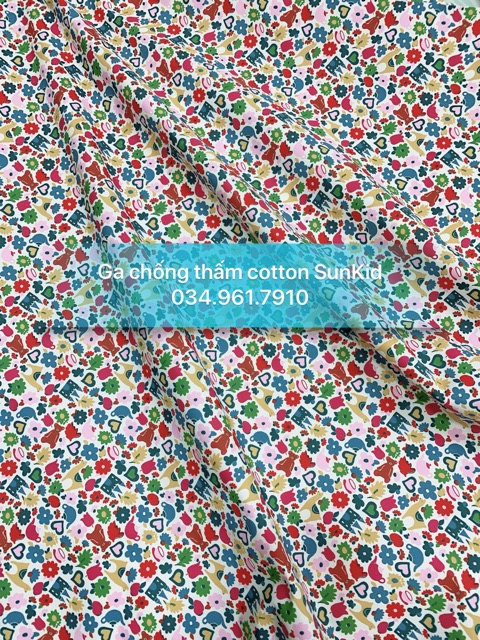 Ga chống thấm cotton SunKid, vỏ gối - 80% cotton phủ nano kháng nước 2 chiều | BigBuy360 - bigbuy360.vn