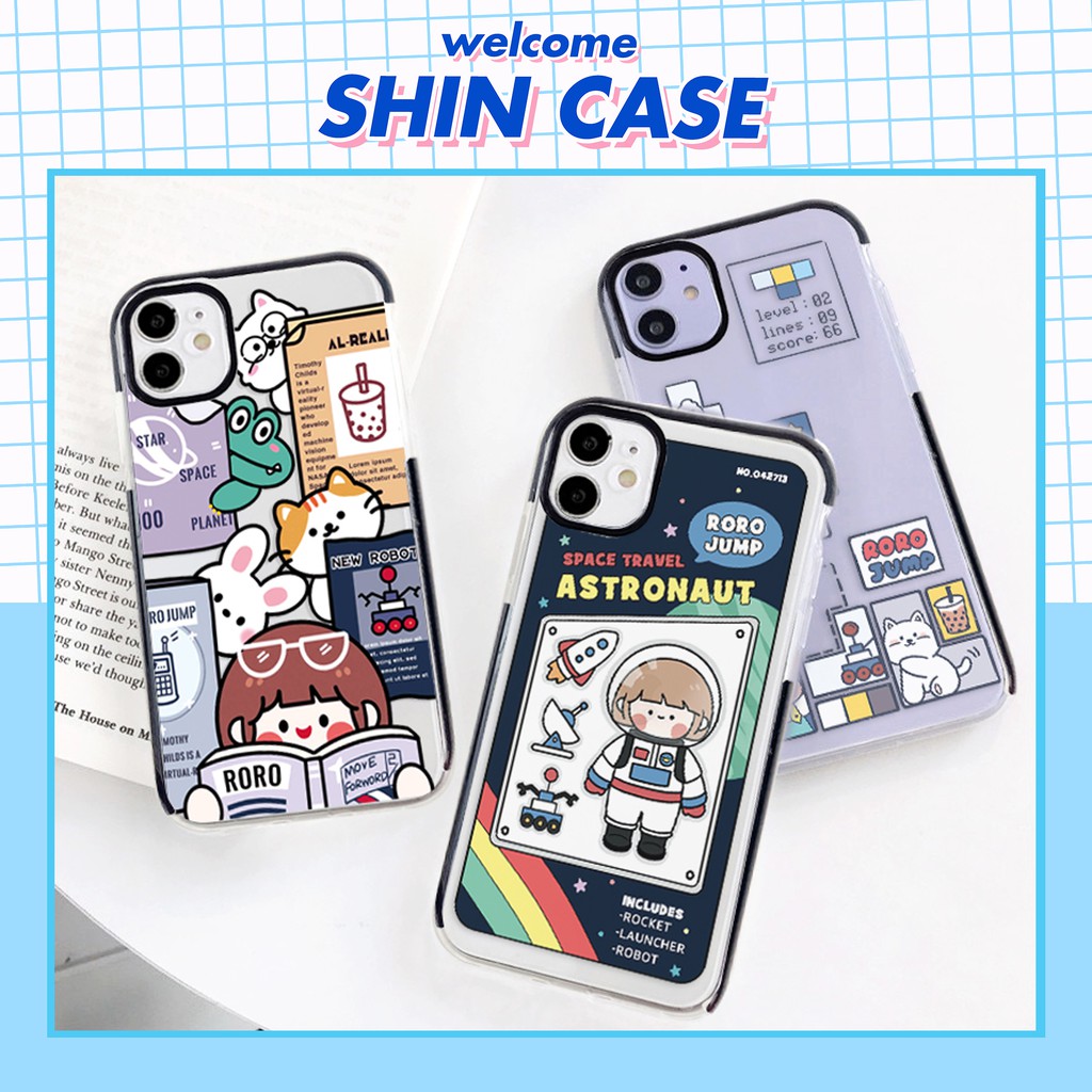 Ốp lưng iphone Roro Astronaut PM siêu chống sốc 5/5s/6/6plus/6s/6splus/7/7plus/8/8plus/x/xr/xs/11/12/pro/max/plus/promax | BigBuy360 - bigbuy360.vn