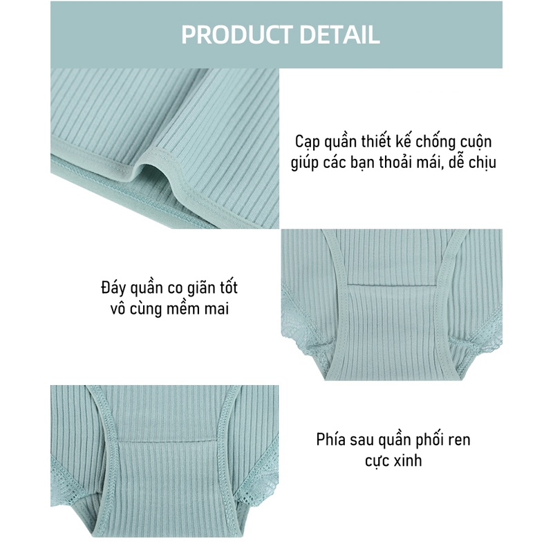 Quần lót nữ sợi tăm Kately siêu thấm hút kháng khuẩn thoáng mát an toàn thoải mái cho phụ nữ QLA7722 | BigBuy360 - bigbuy360.vn