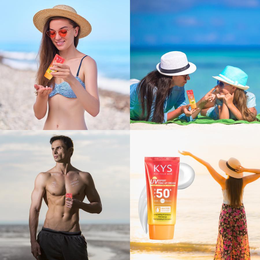 Kem Chống Nắng Kiềm Dầu Trắng Da Che Khuyết Điểm Không Trôi KYS Spf50 50g