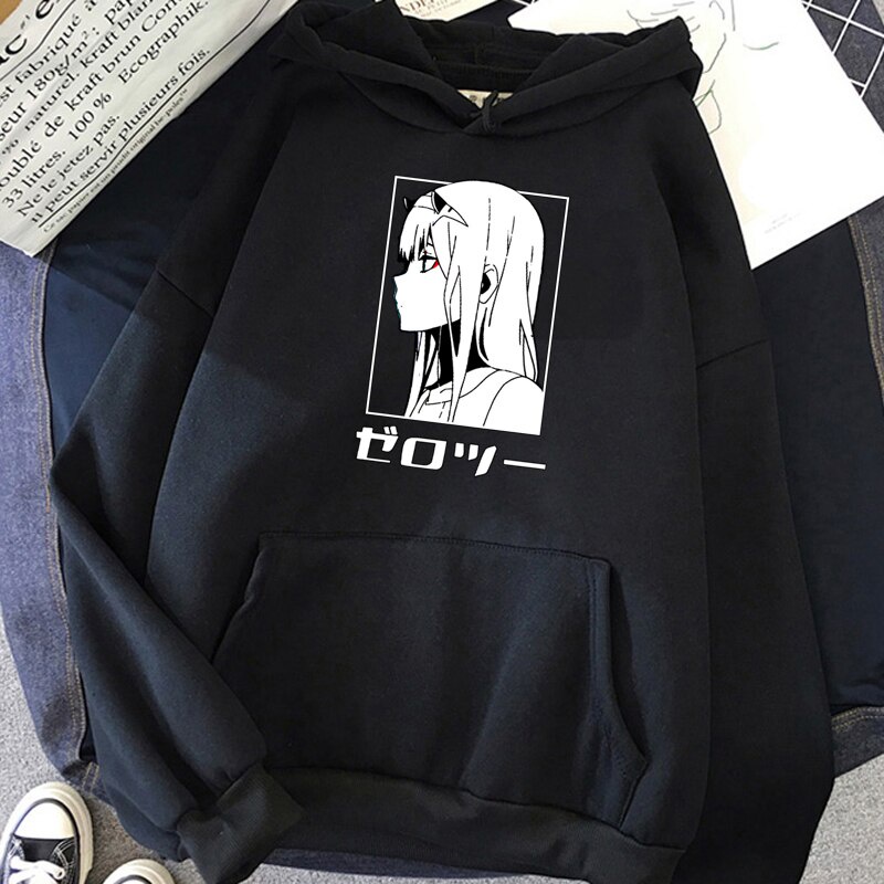 Áo hoodies in họa tiết Darling in the Franxx Zero Two Ulzzang cho nam