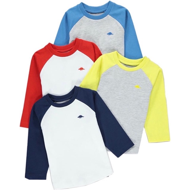 [KIDDO] Áo raglan Matalan dài tay cho bé - 4 màu: đỏ, vàng, xanh, đen