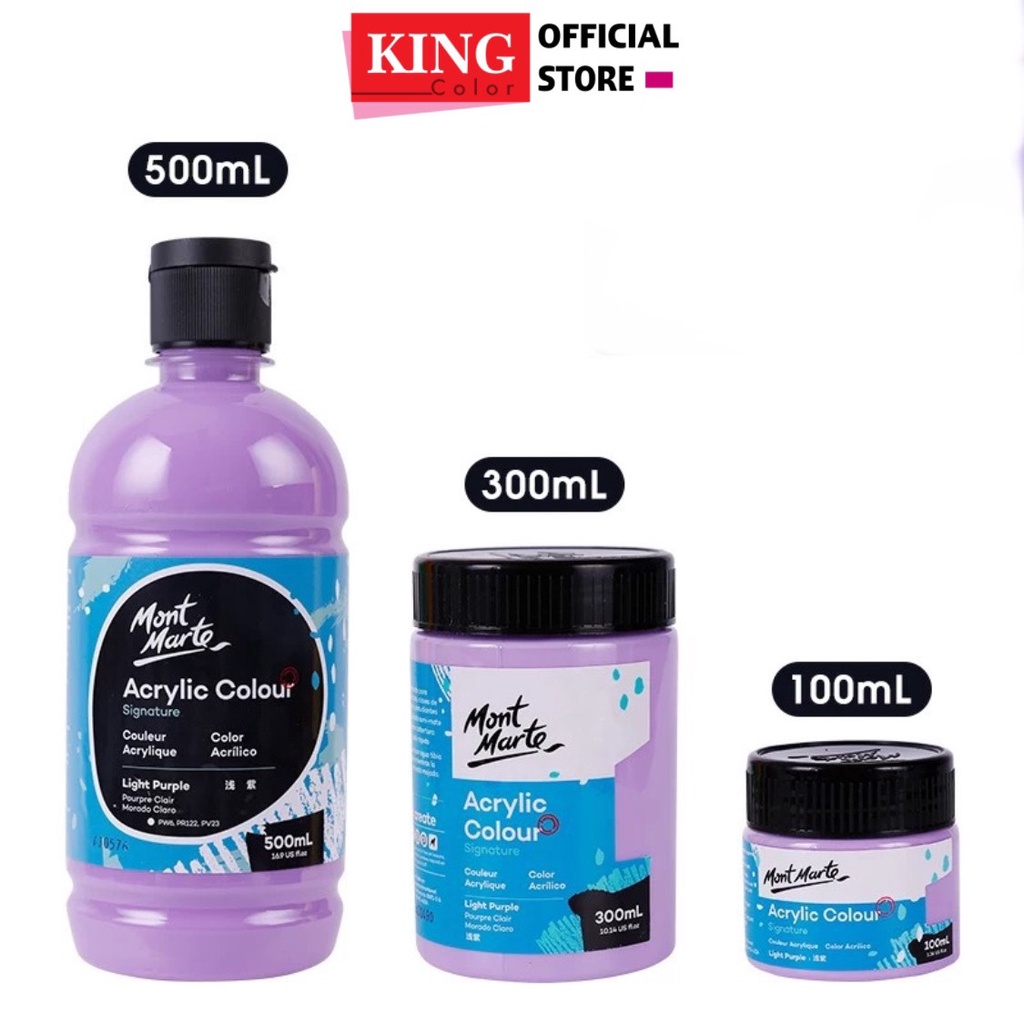 MÀU ACRYLIC 3D 5D MONT MARTE 100ML 300ML CAO CẤP CỦA ÚC VẼ TRANH TƯỜNG, SƠN DẦU, GIẦY