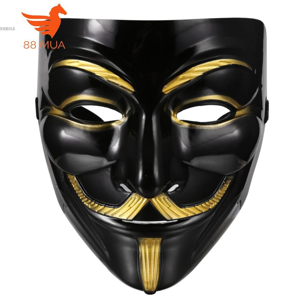 V For Vendetta Guy Fawkes Mặt Nạ Anonymous Mặt Nạ Halloween Cosplay Fancy Ăn Mặc Trang Phục-s91