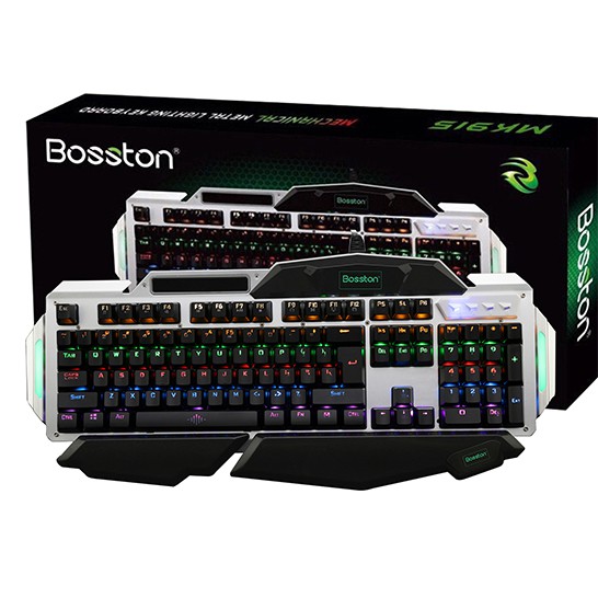 Bàn phím cơ USB Bosston MK-915 LED RGB - Gaming Gear bán để tay ấn tượng