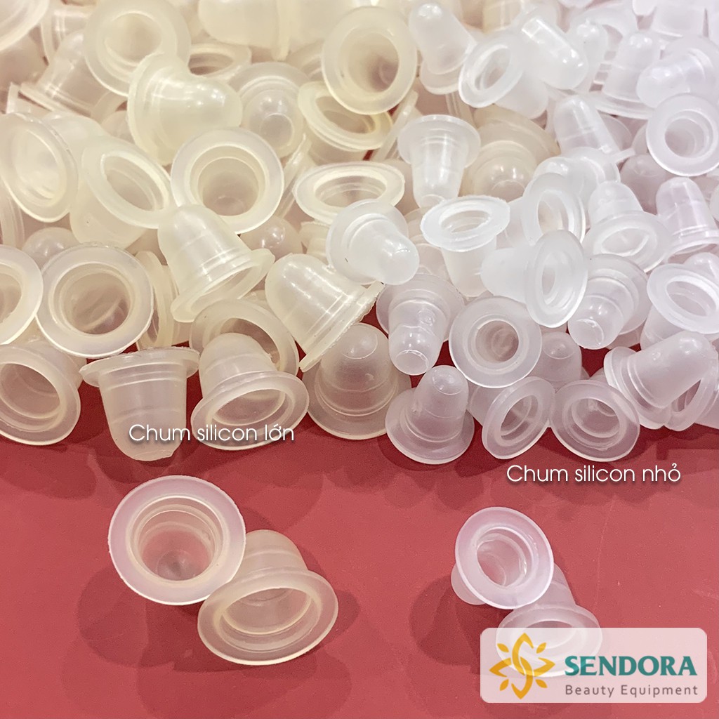 Chum Silicon đựng mực xăm mày môi mí, tê, keo nối mi