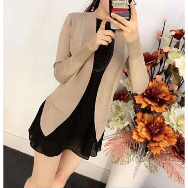 Áo khoác len vạt chéo cao cấp