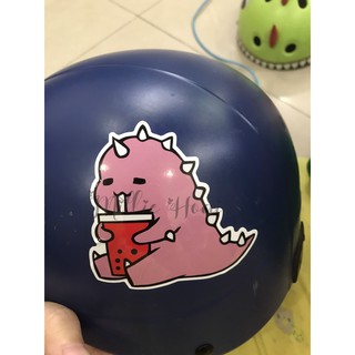 sticker khủng long cute xanh hồng