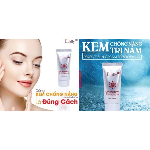 Kem Chống Nắng, Kem Chống Nắng Ngừa Nám, Kem Chống Nắng Edally Ex  SPF 50 PA+++