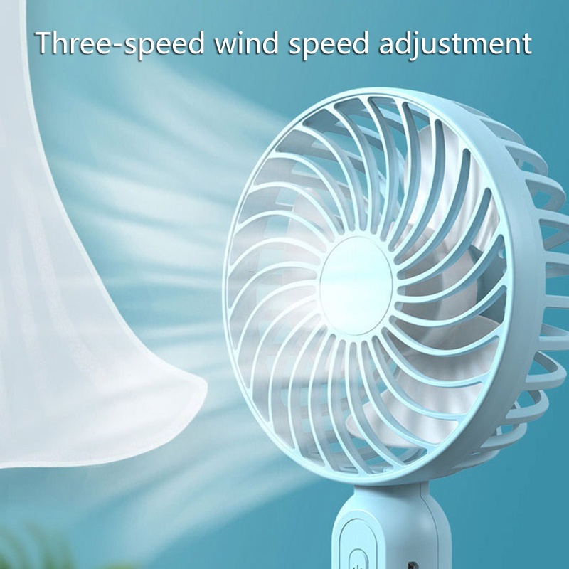 Quạt Làm Mát Cầm Tay Mini 3 Tốc Độ Tùy Chỉnh Kèm Sạc USB Tiện Dụng Chất Lượng Cao