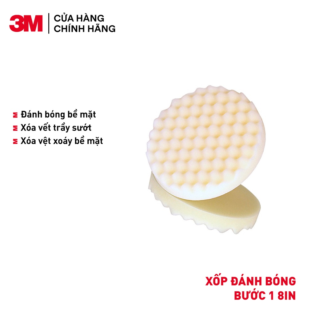 Xốp đánh bóng bước 1 8in 3M 05723 - 1 cặp  - Giảm 40k đơn hàng từ 499k