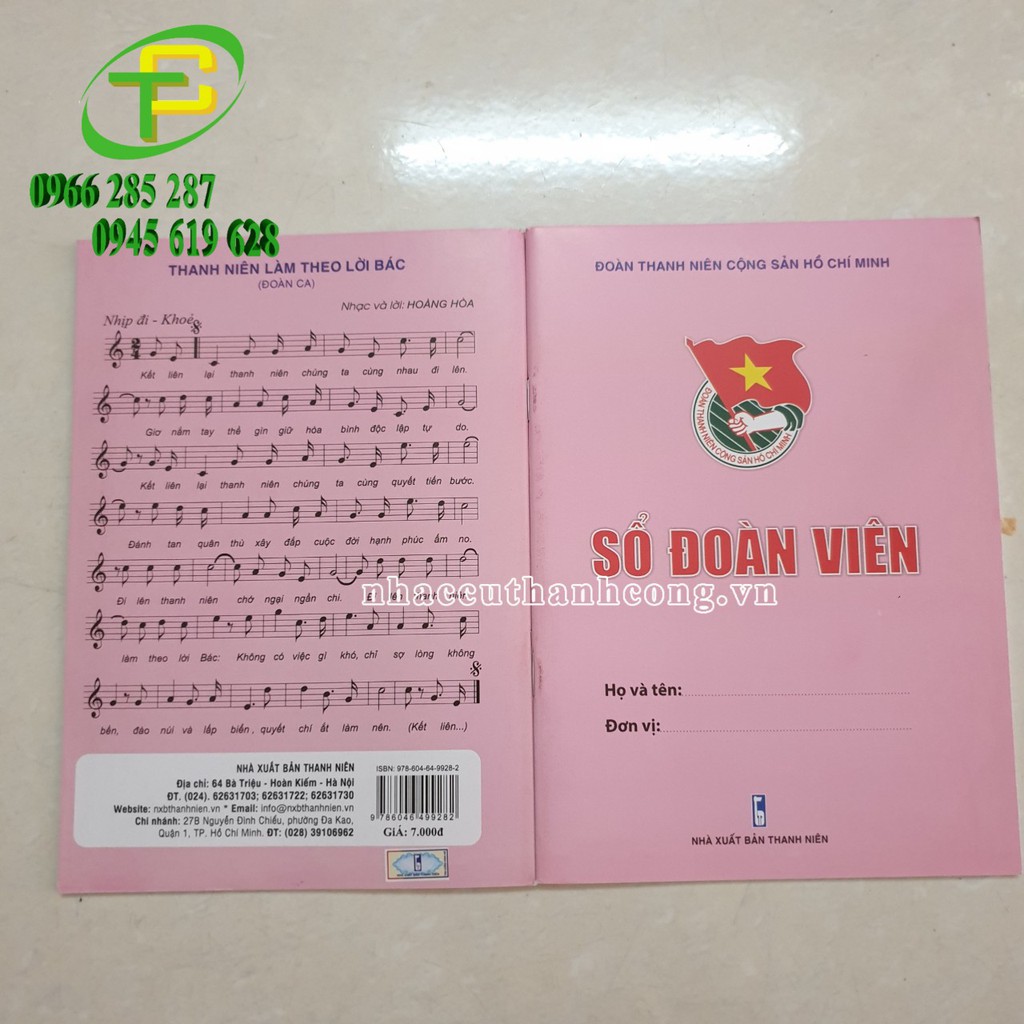 Combo 50 quyển sổ ĐOÀN VIÊN HỒNG