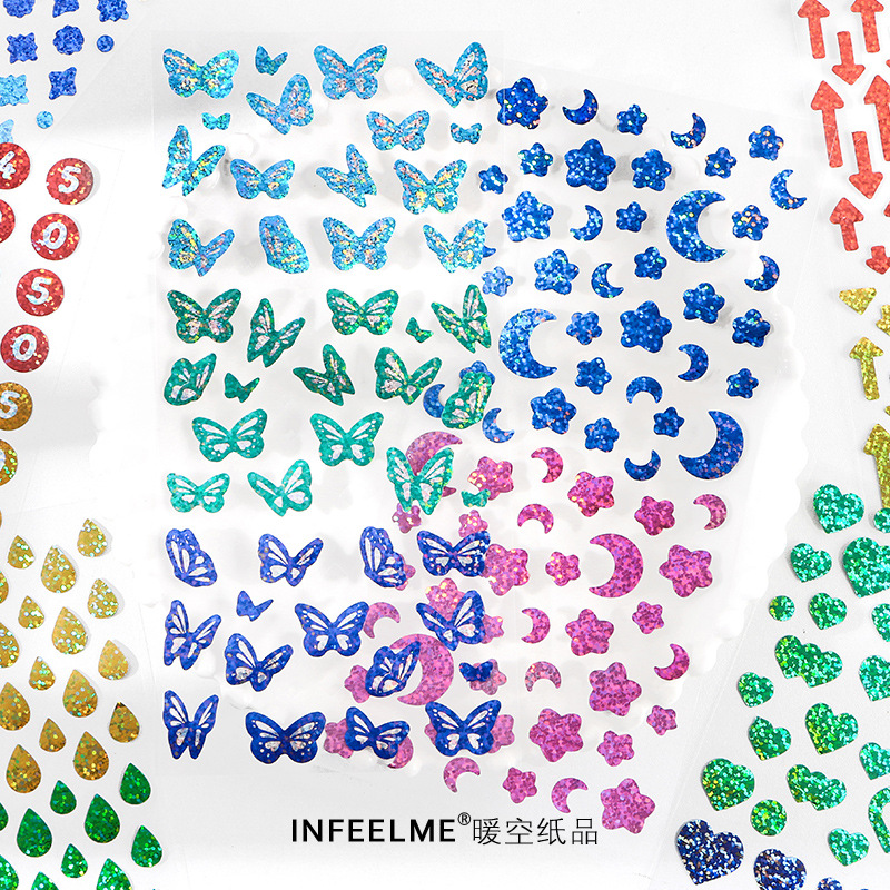 Tờ hình dán Infeel.Me trang trí sổ lưu niệm xinh xắn