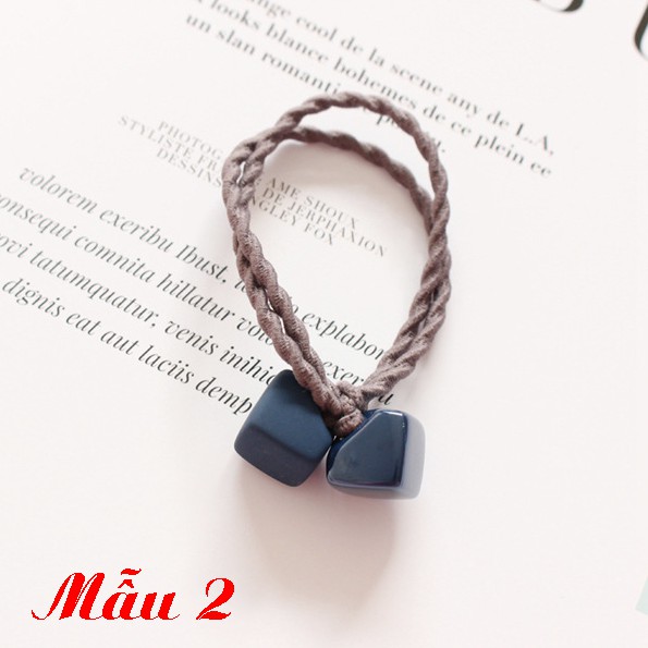 Buộc tóc xoắn hạt vuông C29