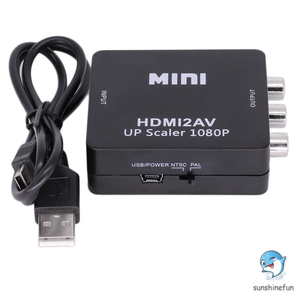 Bộ chuyển đổi âm thanh / Video AV CVBS mini 1080P HDMI sang RCA cho HDTV | WebRaoVat - webraovat.net.vn