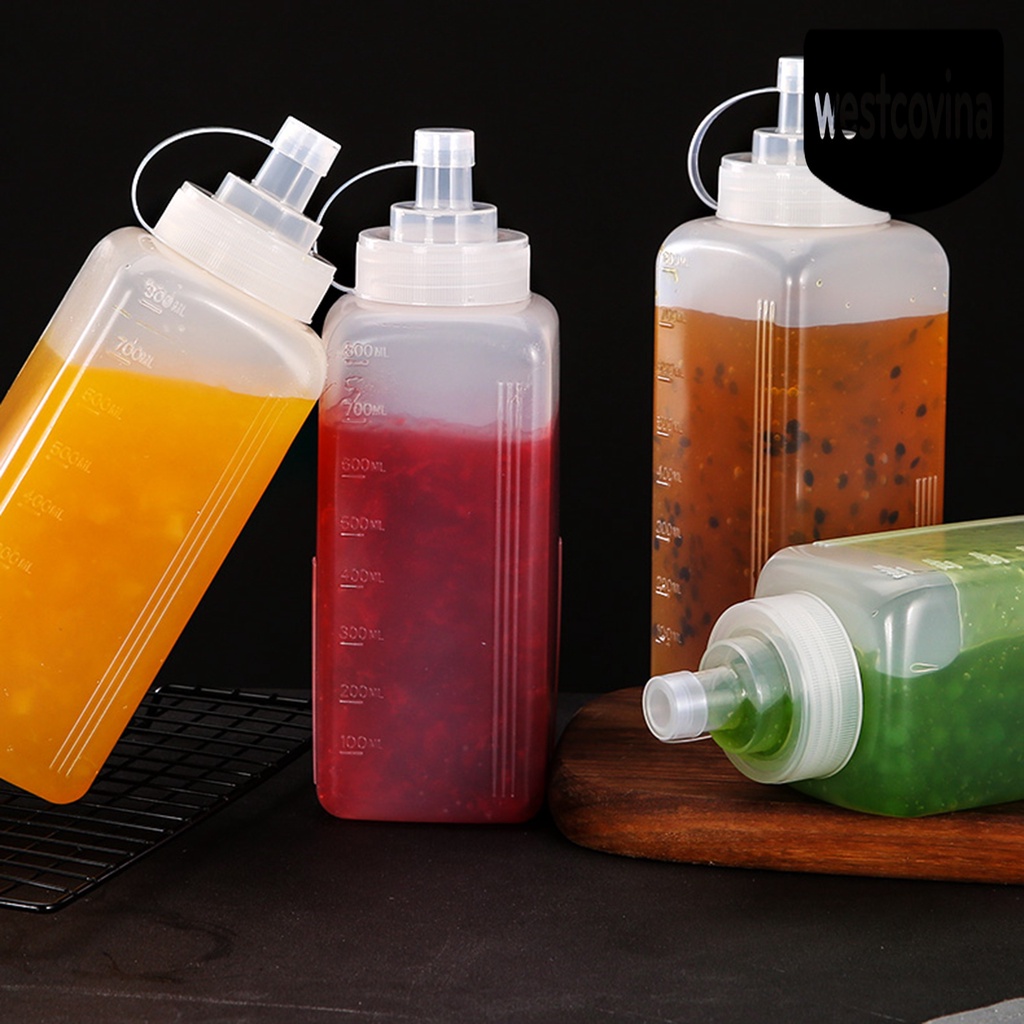 [Hot]☀ Bình Nhựa Đựng Nước Sốt 800ml Tiện Dụng Cho Nhà Bếp