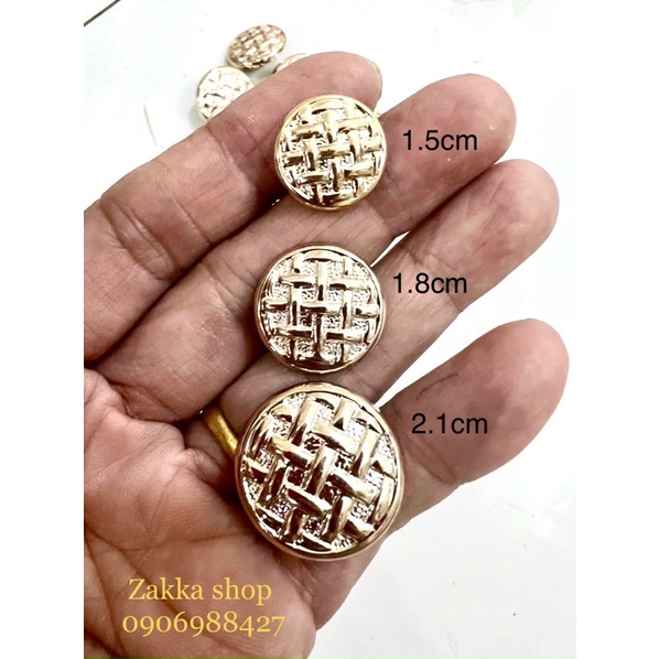 Set 50 Nút, Cúc áo nhựa 3 size 1.5/1.8/2.1cm [NN17]