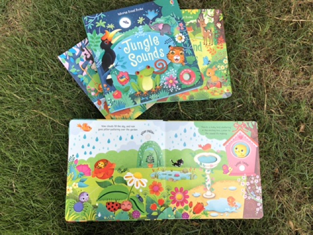 Sách Usborne - Garden Sounds Âm Thanh trong vườn Cho Bé