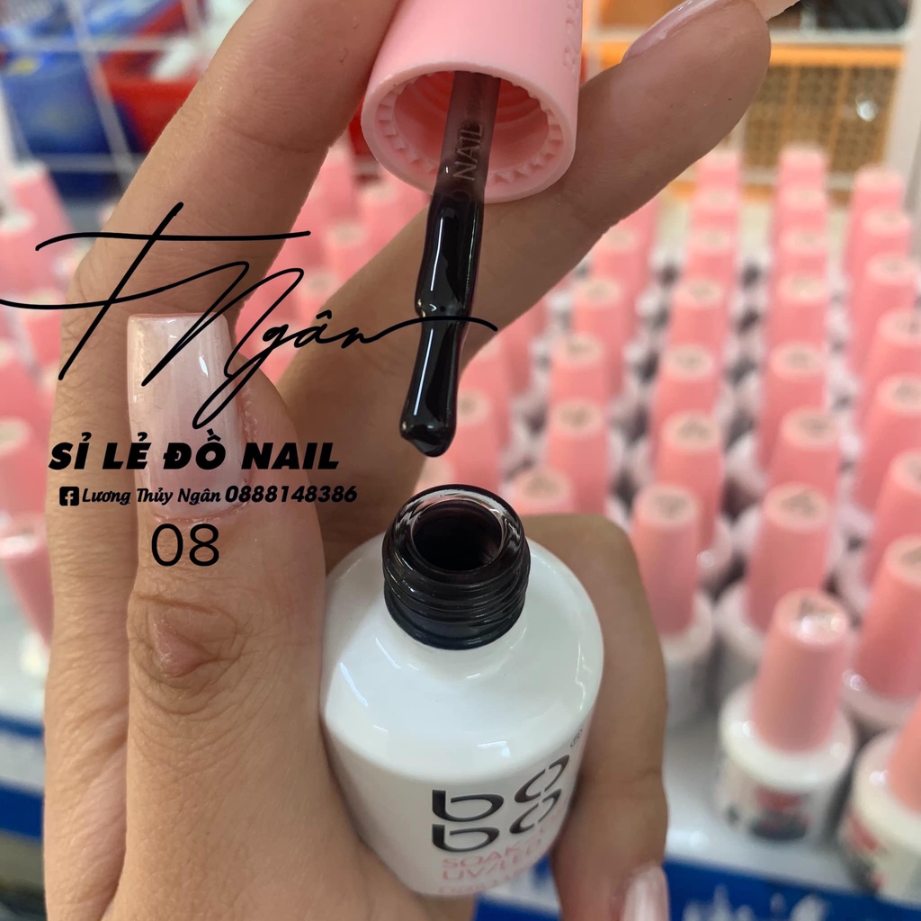 Sơn Gel Thạch Bobo Set 12 Màu 15ml Chính Hãng Có Tem QR Code (Bán lẻ chai)