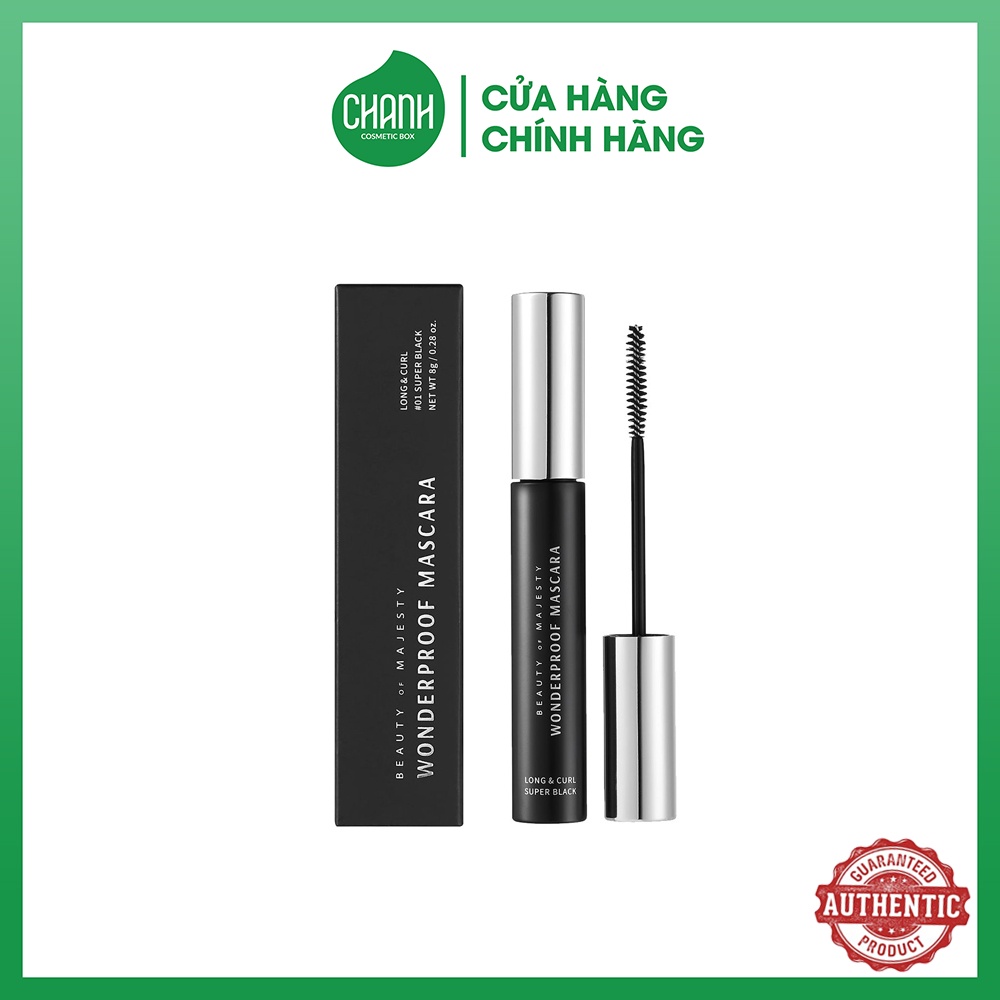 Mascara BOM Làm Dài &amp; Cong Mi Super Black