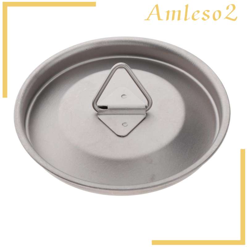 Portable Ultralight Titanium Alloy Mug Lid Water Cup Cover with Handle