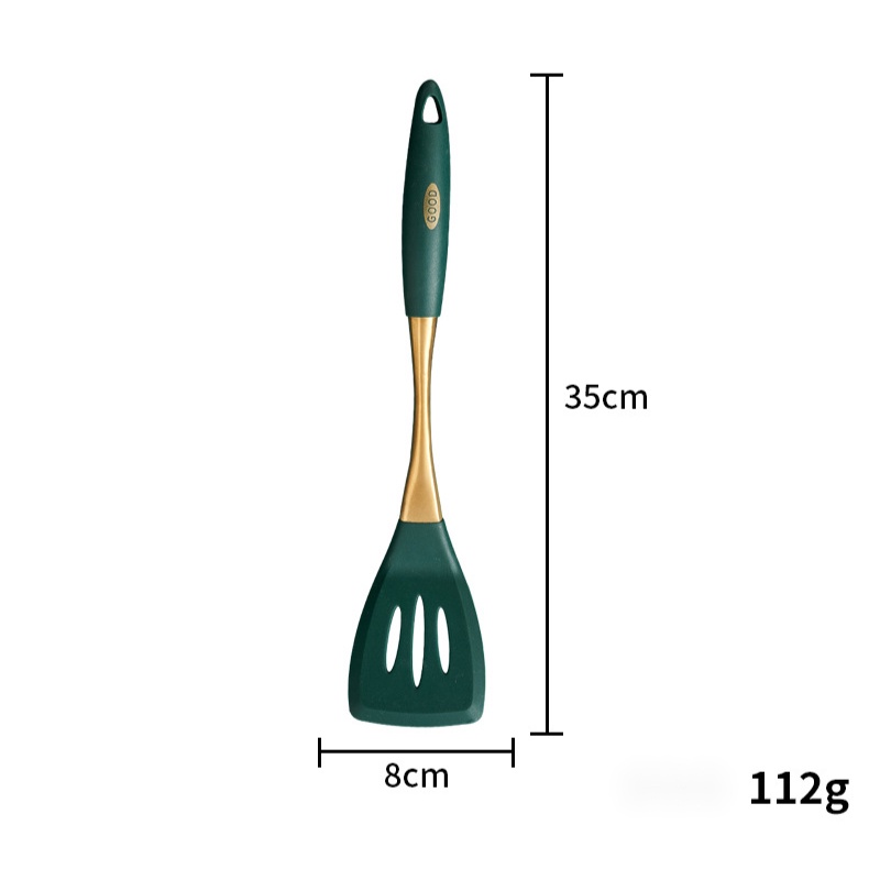 Dụng Cụ Nấu Ăn Bằng Silicone Và Thép Không Gỉ 304 Chống Dính Chịu Nhiệt Tiện Lợi