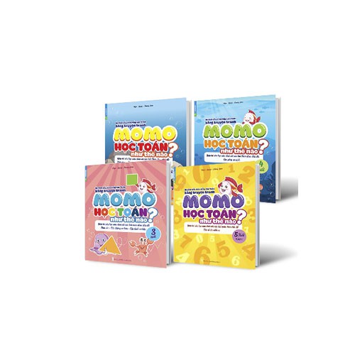 Sách Combo 4 cuốn Momo học Toán như thế nào? cho bé từ 3 - 5 tuổi | BigBuy360 - bigbuy360.vn