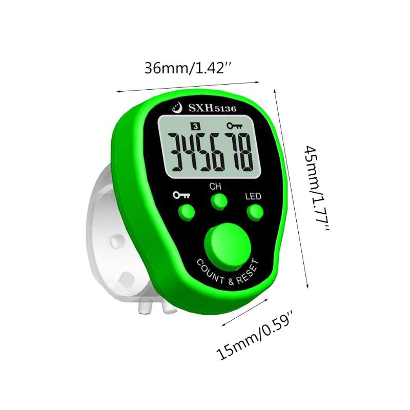 Máy Đếm Đeo Ngón Tay 5 Kênh Màn Hình Lcd