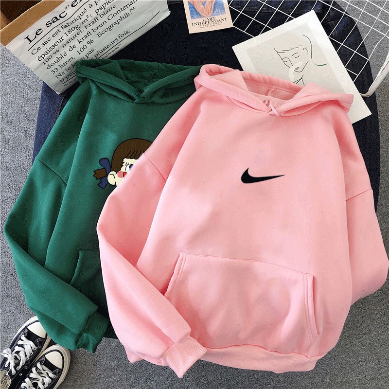 Áo khoác hoodie dáng rộng phong cách Hàn quốc cho bé