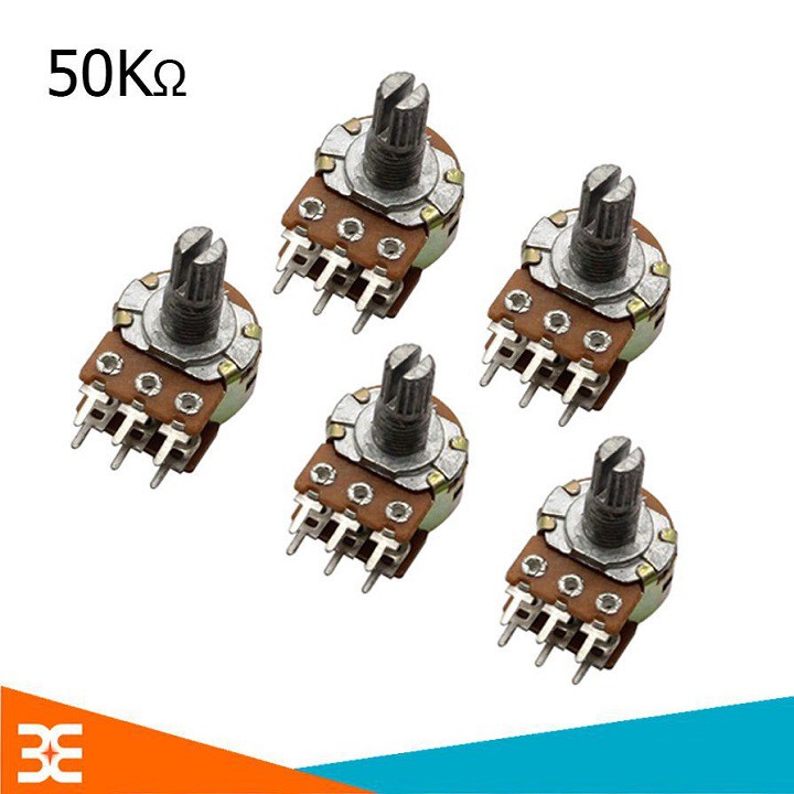 Bộ 5 biến trở Volum, Chiết áp Đôi 50K ( 6 Chân )