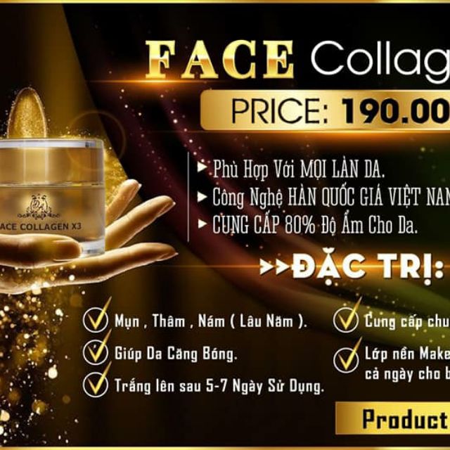 🔥🔥🔥🔥FACE - KEM FACE COLLAGEN X3
