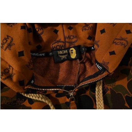 Bape Áo Khoác Hoodie Tay Dài Vải cotton In Họa Tiết Cá Tính Cho Nam Và Nữ