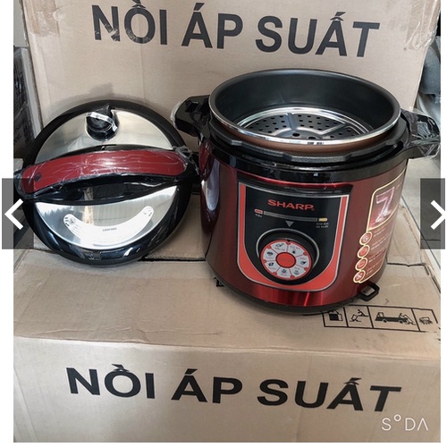Nồi Áp Suất Điện Sharp KS-226- 6L-nồi hầm ,ninh ,nấu cơm đa năng hàng chính hãng bảo hành 12 tháng