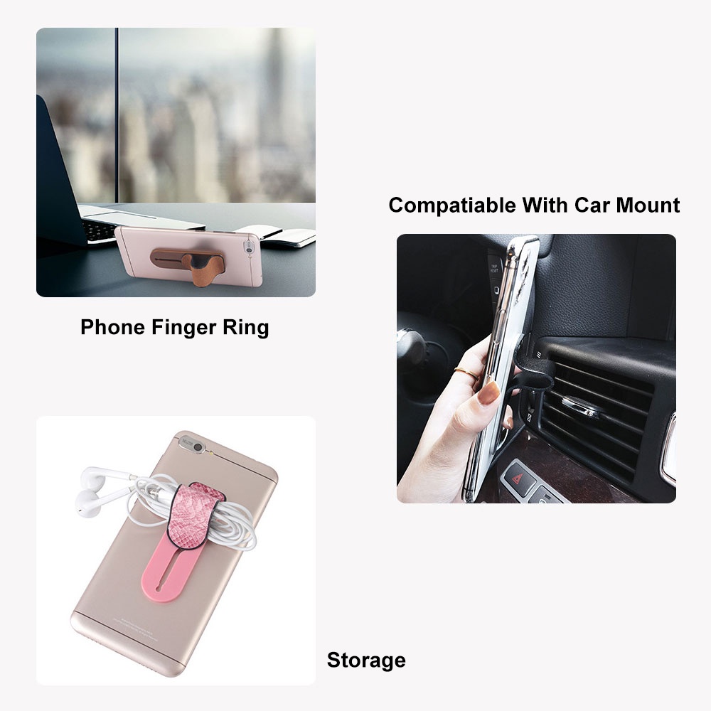 Giá Đỡ Điện Thoại Kiêm Sạc Không Dây Dạng Nhẫn Đeo Ngón Tay Tiện Dụng